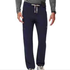 FIGS Cairo cargo scrub pants navy technical collection men's size small